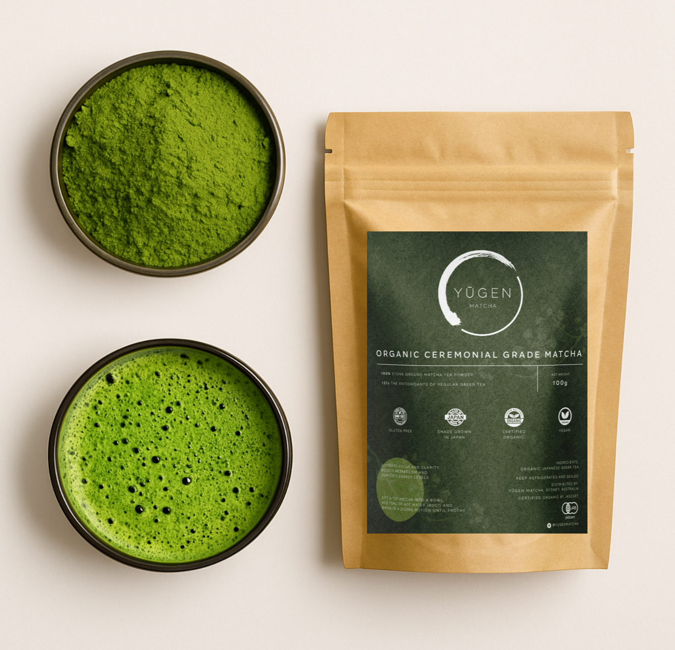 Organic Ceremonial Matcha from Shizuoka Japan (100g)